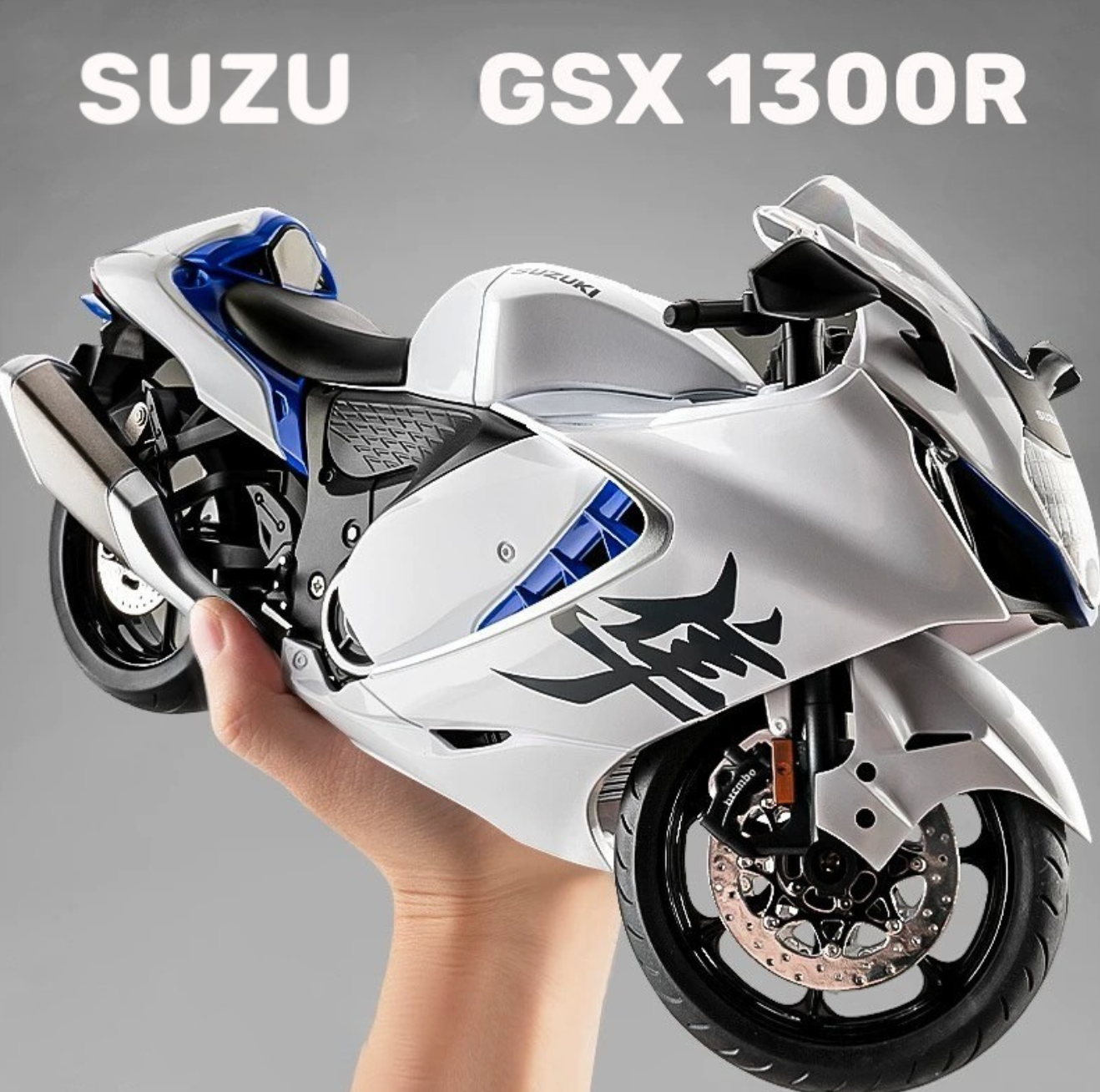 1:6 GSX-1300R (Fumaça Branca) - Novo Modelo